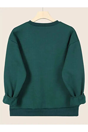 Choose Happy Baskılı Kapüşonlu Sweatshirt