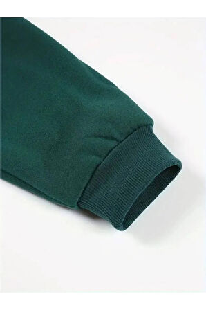 Choose Happy Baskılı Kapüşonlu Sweatshirt