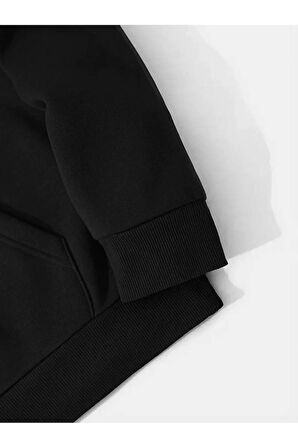 Faith Baskılı Kapüşonlu Sweatshirt