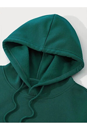 Faith Baskılı Kapüşonlu Sweatshirt