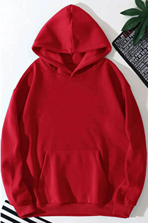 Unisex Kelebek Baskılı Kapüşonlu Sweatshirt