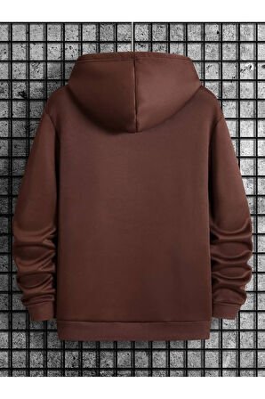 Los Angeles Baskılı Kapüşonlu Sweatshirt