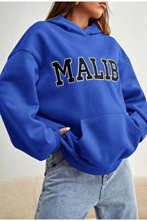 Unisex Malibu Baskılı Sweatshirt