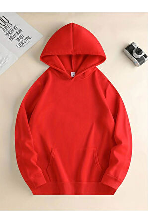 Night Baskılı Kapüşonlu Sweatshirt