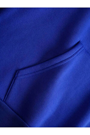 Night Baskılı Kapüşonlu Sweatshirt