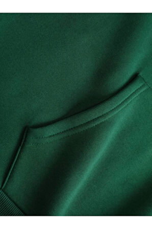 Night Baskılı Kapüşonlu Sweatshirt