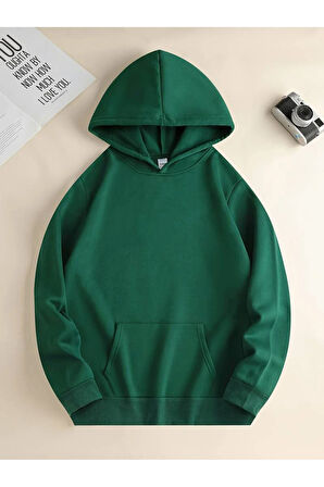 Night Baskılı Kapüşonlu Sweatshirt