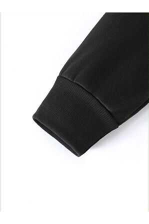 Noel Baskılı Kapüşonlu Sweatshirt