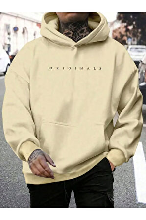 Originals Baskılı Kapüşonlu Sweatshirt