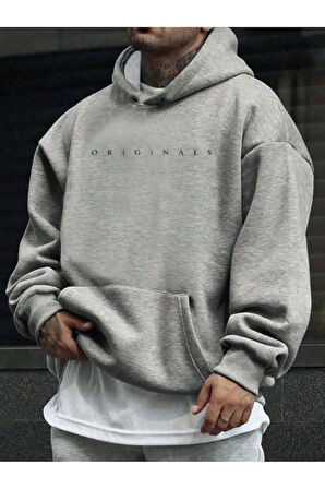 Originals Baskılı Kapüşonlu Sweatshirt