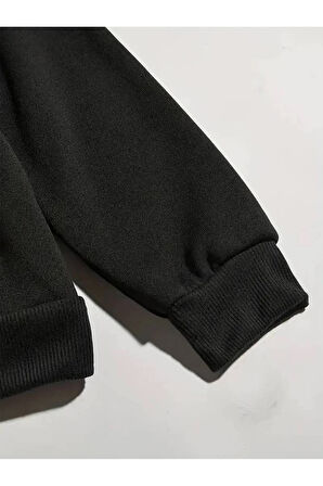 Perfectly Baskılı Kapüşonlu Sweatshirt