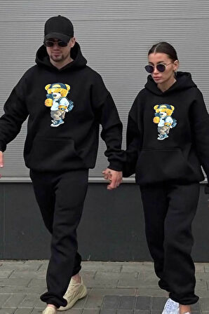 Just Be Cool Baskılı Çift Sevgili Kombini Tasarım Sweatshirt