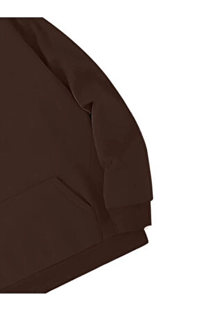 Erkek el yazılı baskılı kapüşonlu sweatshirt