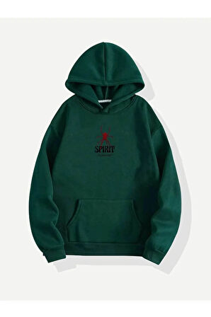 Unisex Spirit Baskılı Sweatshirt