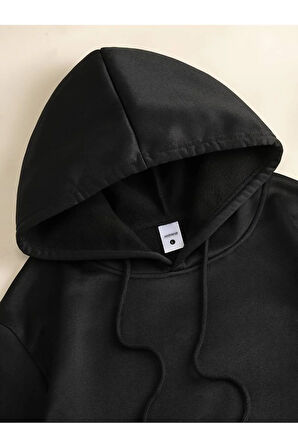 Baskılı Kapüşonlu Sweatshirt