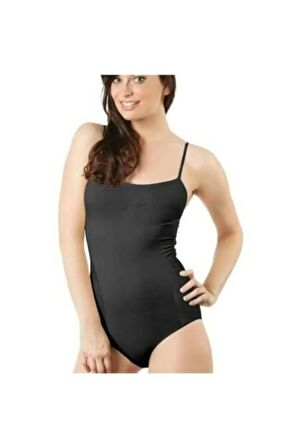 Nazik Diz Üstü Tam Boy Korse Siyah