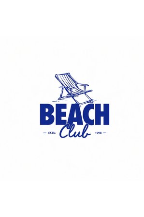 beach club tasarım %100 pamuk unisex basic tişört