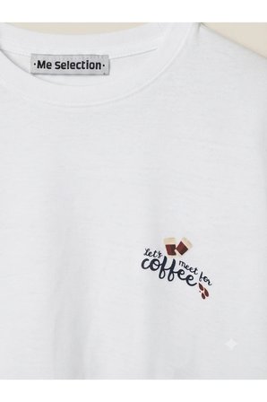 coffee tasarım %100 pamuk unisex basic tişört