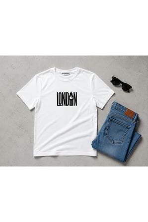 london tasarım %100 pamuk unisex basic tişört