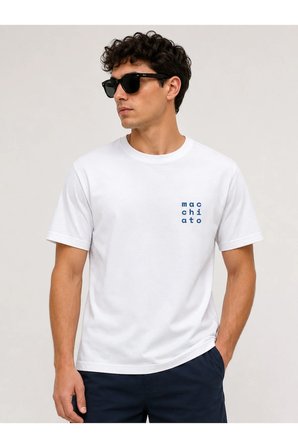 macchiato tasarım %100 pamuk unisex basic tişört