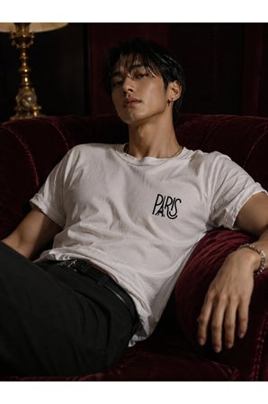 paris tasarım %100 pamuk unisex basic tişört