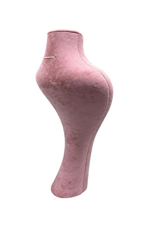 Yerli Üretim Zeus Model Süet Kumaş Pembe Renk 42 / 22 Cm Takım Kolye Sergileme Mankeni