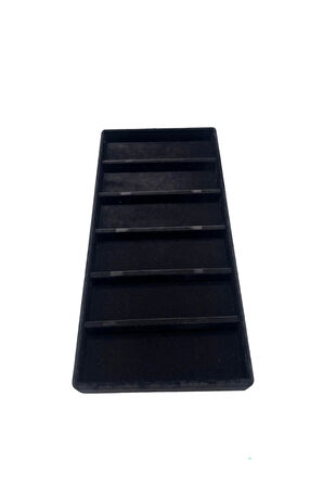 Lefkoşa Model Süet Kumaş Siyah Renk 38 Cm / 19 Cm Gözlük Sergileme Çekmece Içi Stand