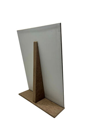 Süet Kumaş Sütlü Kahve Renk Tırnaklı Ayaklı 24/34 Cm  Tesbih-Kolye-Zincir Sergileme Standı