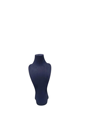 Yerli Üretim Adonis Model Sardunya Kumaş Lacivert Renk Boy 28cm Kolye Takı Sergileme Mankeni