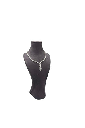 Yerli Üretim Adonis Model Sardunya Kumaş Füme Renk Boy 33 cm Kolye Takı Sergileme Mankeni