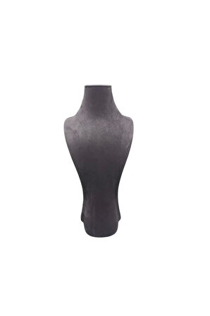 Yerli Üretim Adonis Model Sardunya Kumaş Füme Renk Boy 33 cm Kolye Takı Sergileme Mankeni