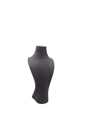 Yerli Üretim Adonis Model Sardunya Kumaş Füme Renk Boy 33 cm Kolye Takı Sergileme Mankeni