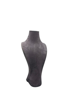 Yerli Üretim Adonis Model Sardunya Kumaş Füme Renk Boy 38cm Kolye Takı Sergileme Mankeni