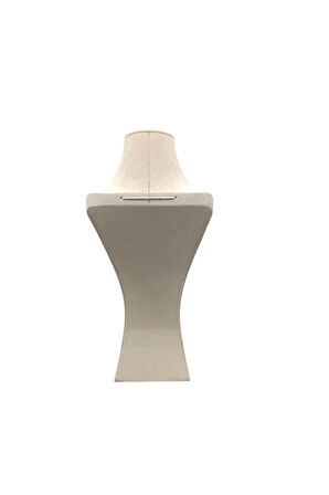 Yerli Üretim Adonis Model Sardunya Kumaş Krem Renk Boy 38cm Kolye Takı Sergileme Mankeni