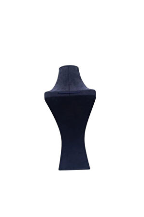 Yerli Üretim Adonis Model Sardunya Kumaş Lacivert Renk Boy 38cm Kolye Takı Sergileme Mankeni