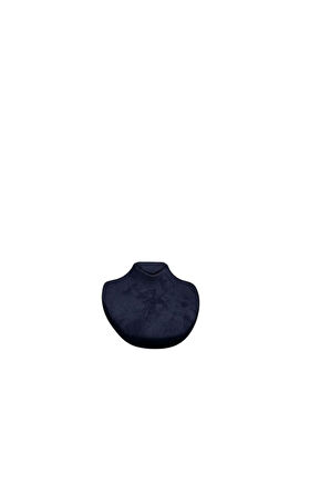 Yerli Üretim Yerde Model Sardunya Kumaş Lacivert Renk Boy 19 cm En 16 cm Kolye Takı Mankeni