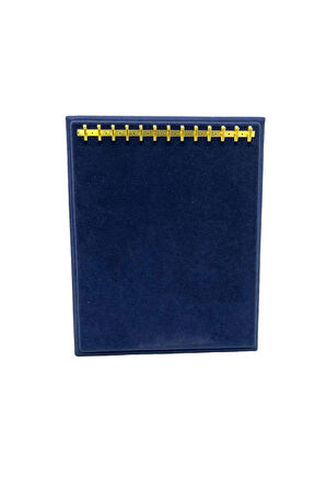 Süet Kumaş Lacivert Renk 20/16 Cm Ayaklı Kanca Bileklik Sergileme Standı