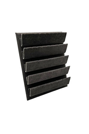 Süet Kumaş 20/16 Cm Füme Renk Ayaklı Küpe Standı