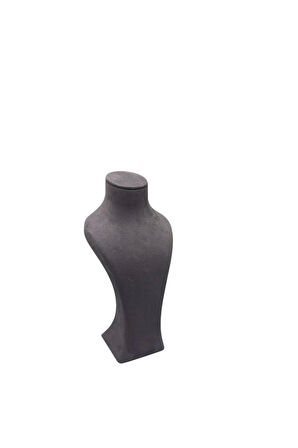 Yerli Üretim Lüx Model Sardunya Kumaş Füme Renk Boy 28cm Kolye Takı Sergileme Mankeni