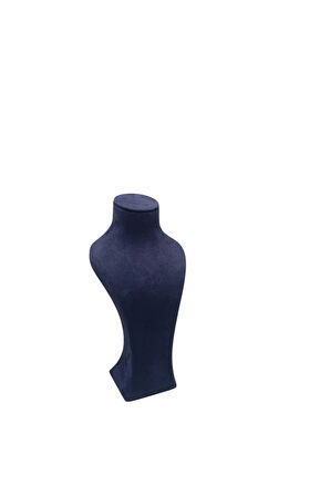 Yerli Üretim Lüx Model Sardunya Kumaş Lacivert Renk Boy 28cm Kolye Takı Sergileme Mankeni