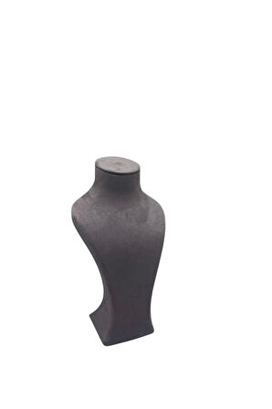 Yerli Üretim Lüx Model Sardunya Kumaş Füme Renk Boy 31 cm Kolye Takı Sergileme Mankeni