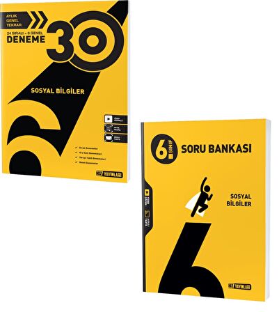 Hız 2023 6. Sınıf Sosyal Bilgiler Soru + Deneme Seti 2 Kitap 2023