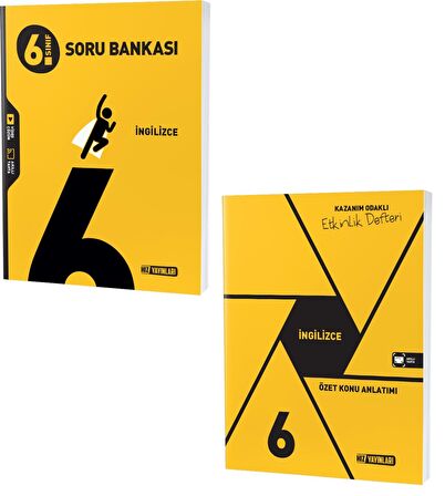 Hız 2023 6. Sınıf İngilizce Soru + Defter Seti 2 Kitap 2023