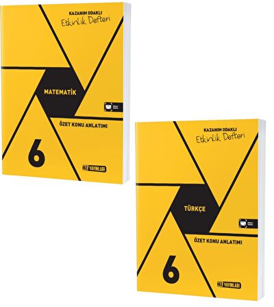 Hız 2023 6. Sınıf Matematik + Türkçe Defter Seti 2 Kitap 2023