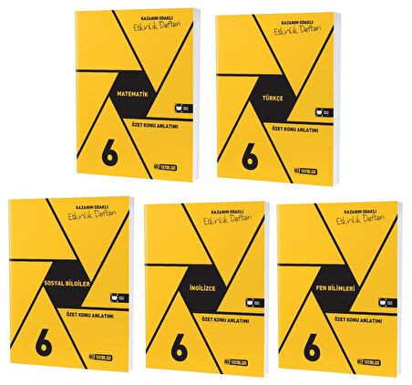 Hız 2023 6. Sınıf Matematik Türkçe Fen Sosyal İngilizce Defter Seti 5 Kitap 2023