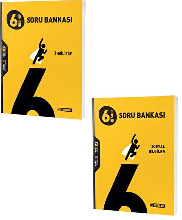 Hız 2023 6. Sınıf İngilizce + Sosyal Bilgiler Soru Seti 2 Kitap 2023