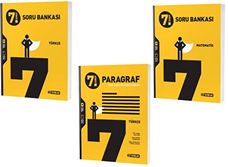 Hız 2023 7. Sınıf Matematik + Türkçe + Paragraf Soru Seti 3 Kitap 2023