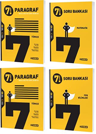 Hız 2023 7. Sınıf Matematik Türkçe Fen Paragraf Soru Seti 4 Kitap 2023