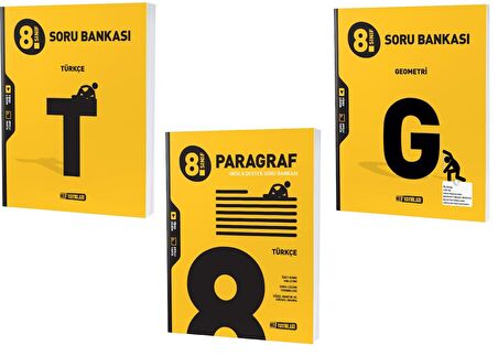 Hız Lgs 2023 8. Sınıf Türkçe + Geometri + Türkçe Paragraf Soru Seti 3 Kitap 2023