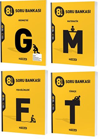 Hız Lgs 2023 8. Sınıf Matematik + Geometri + Türkçe + Fen Soru Seti 4 Kitap 2023